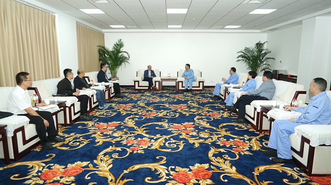 中鋁寧夏能源集團(tuán)黨委書記、董事長丁吉林一行到萬基控股集團(tuán)調(diào)研